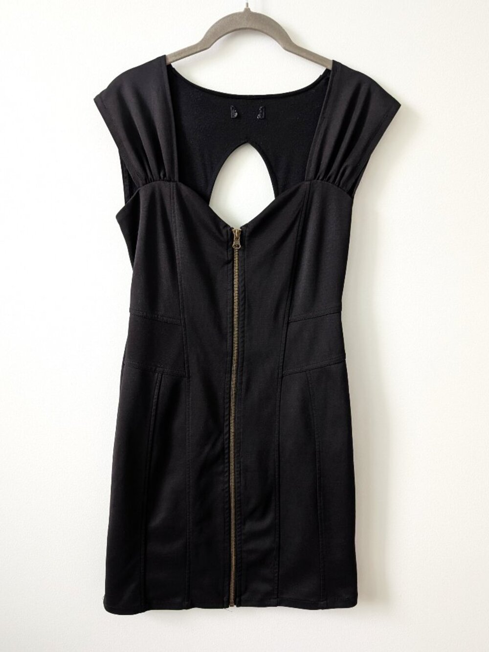Black Cutout Keyhole Bodycon Dress | Size XS/S